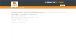 Desktop Screenshot of immobilienhannover.de