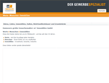 Tablet Screenshot of immobilienhannover.de